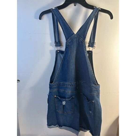 Nobo denim short overalls jr. large 11/13 distressed - Picture 5 of 7